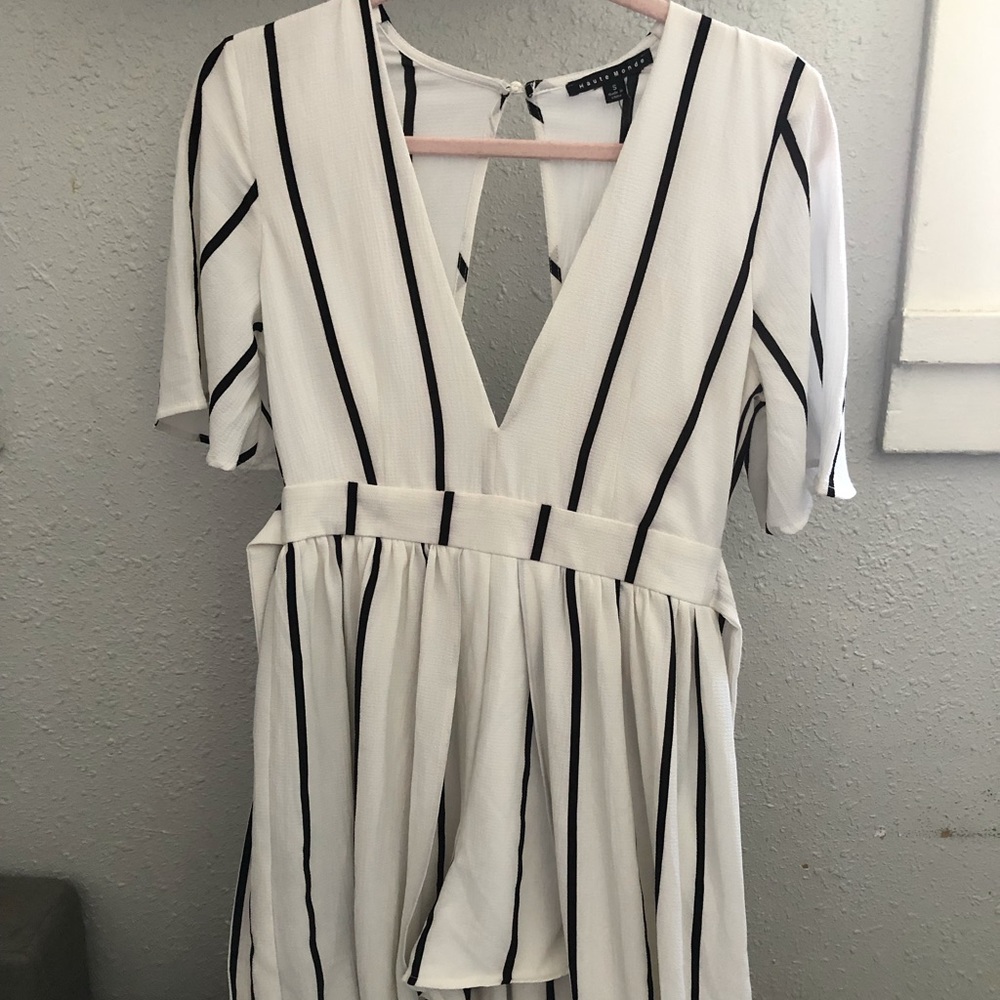 Striped Maxi dress romper